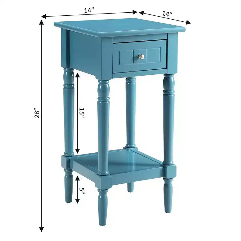 Breighton Home Tavolino Provenzale Mia con Cassetto e Ripiani