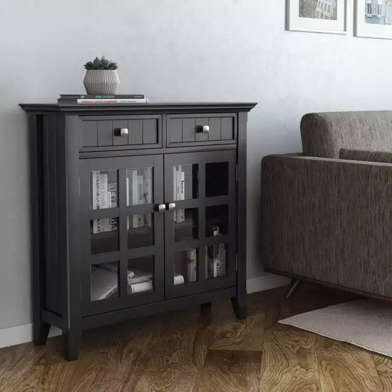 Mobile contenitore da ingresso Normandy in legno massello