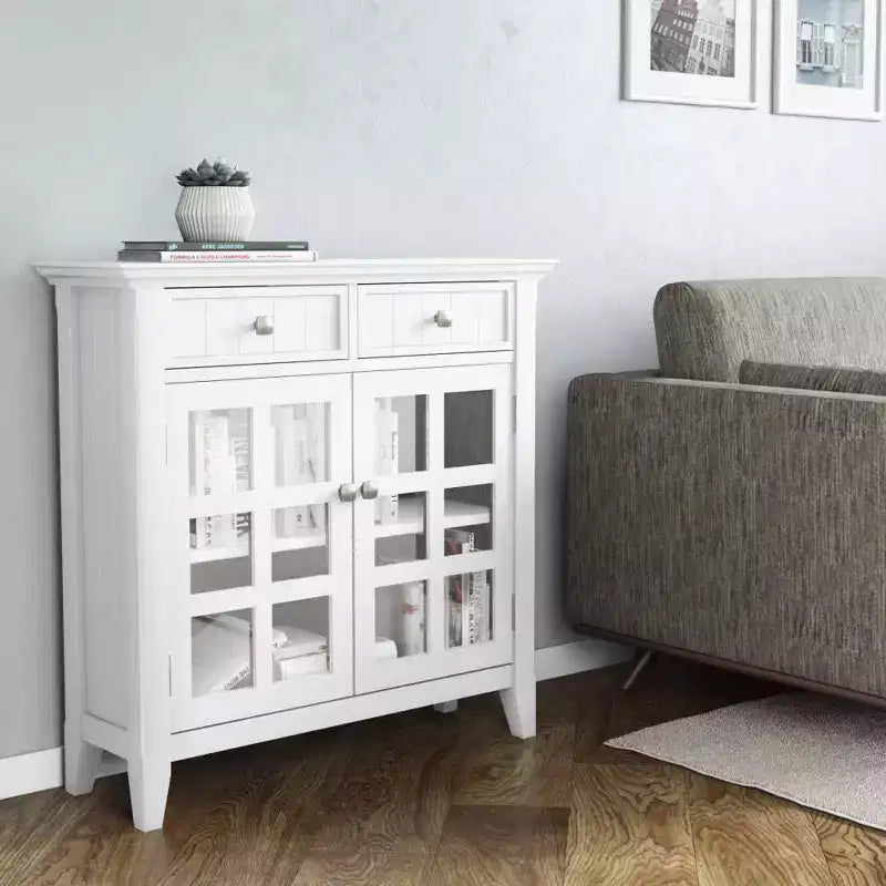Mobile contenitore da ingresso Normandy in legno massello