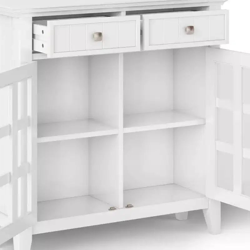Mobile contenitore da ingresso Normandy in legno massello