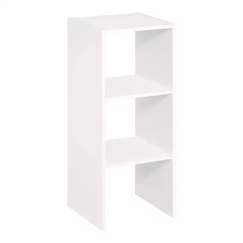Closetmaid Scaffale impilabile decorativo bianco a 2 cubi da 31 pollici per casa, ufficio e garage, confezione da 2