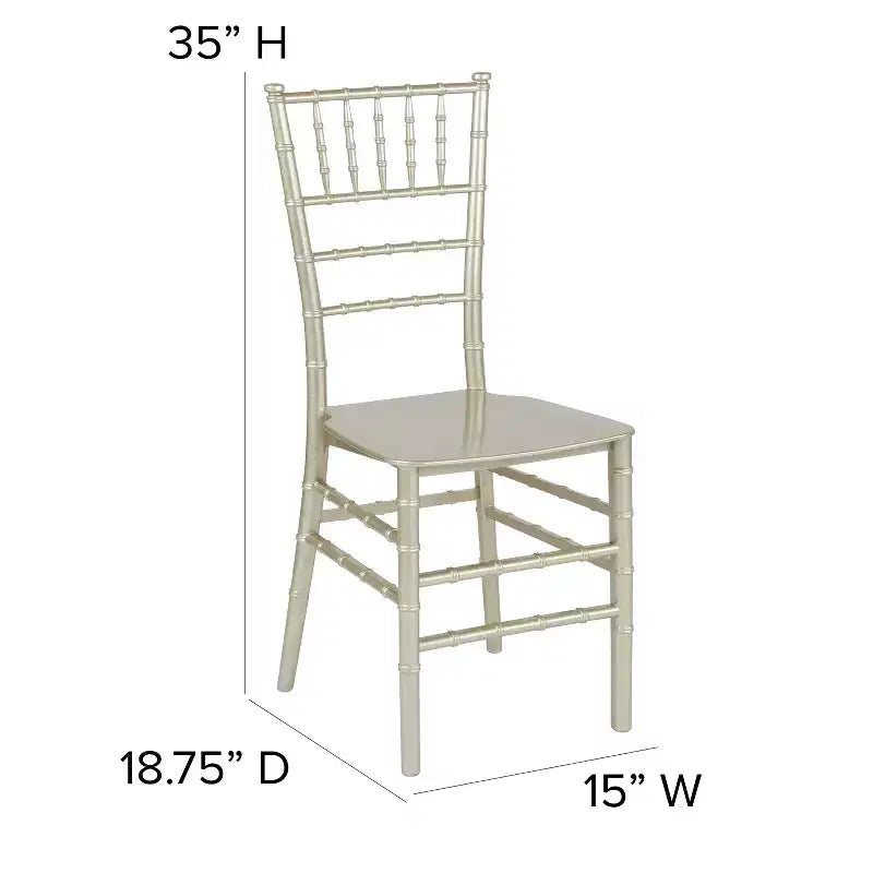 Sedia Chiavari impilabile Flash Furniture Hercules Series in resina