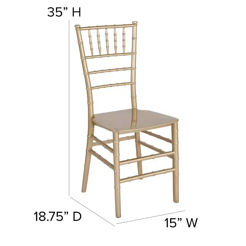 Sedia Chiavari impilabile Flash Furniture Hercules Series in resina