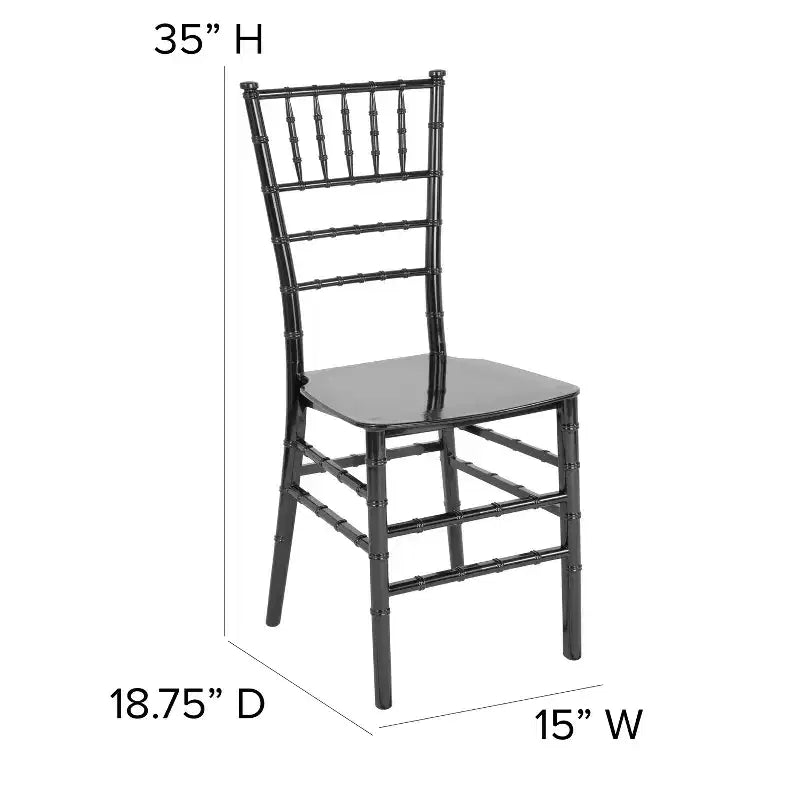 Sedia Chiavari impilabile Flash Furniture Hercules Series in resina