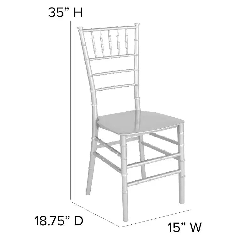 Sedia Chiavari impilabile Flash Furniture Hercules Series in resina