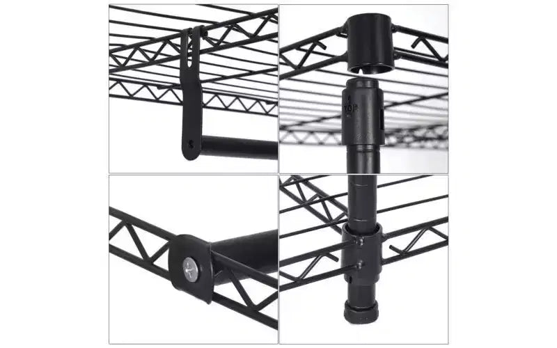 Organizzatore per armadio 122x46x180cm, stender appendiabiti portatile, scaffale per la casa