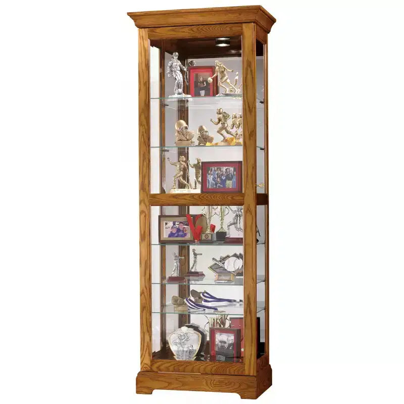 Howard Miller Moorland Curio Cabinet 680471 Legacy Oak