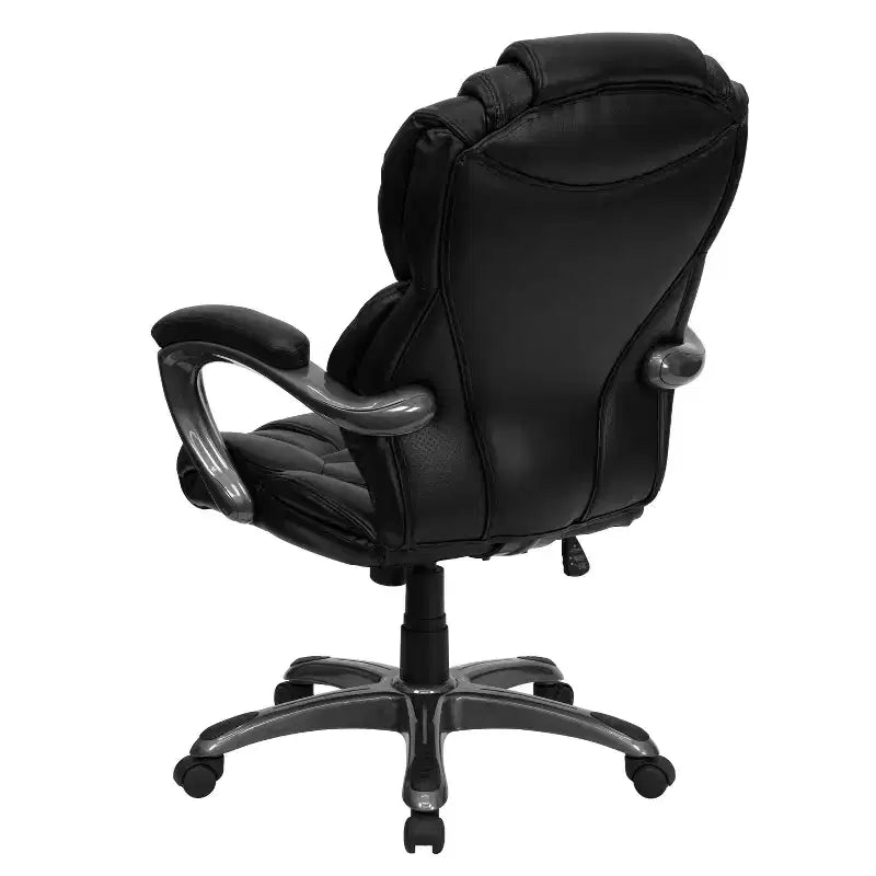 Sedia da ufficio ergonomica girevole con schienale alto e sedile/schienale multistrato a contrasto