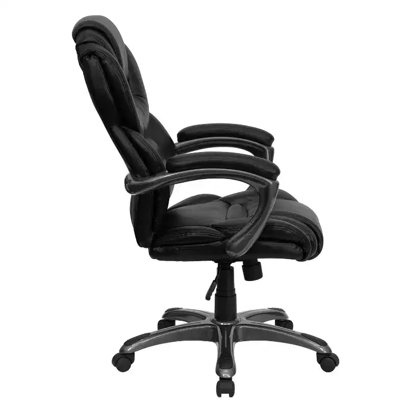 Sedia da ufficio ergonomica girevole con schienale alto e sedile/schienale multistrato a contrasto
