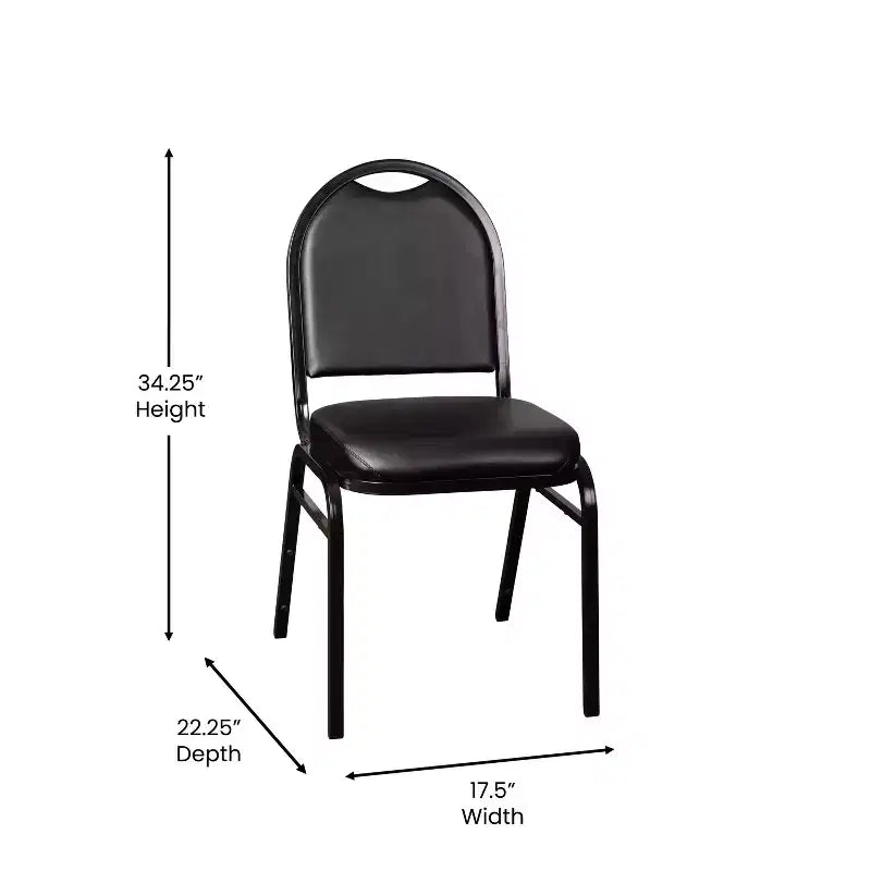 Sedia da banchetto impilabile con schienale a cupola versatile