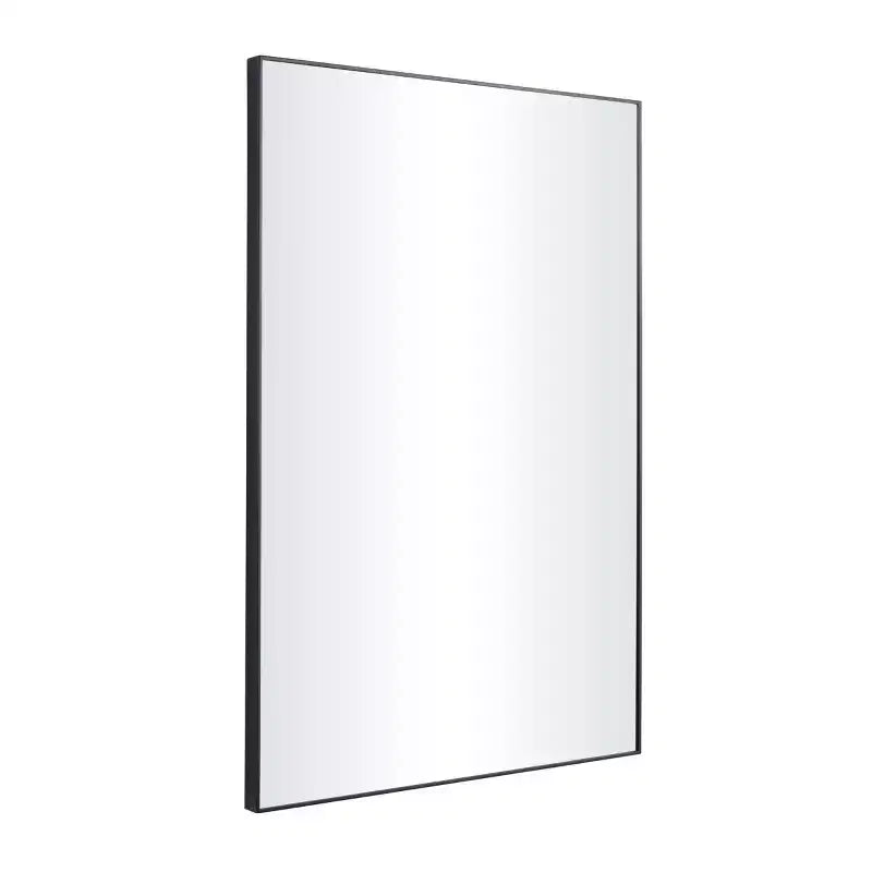 Specchio da parete rettangolare in legno contemporaneo con cornice sottile