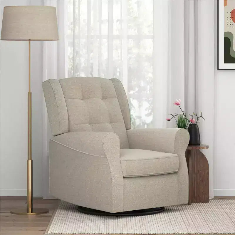 Sedia a dondolo Eden Nursery Tufted Wingback