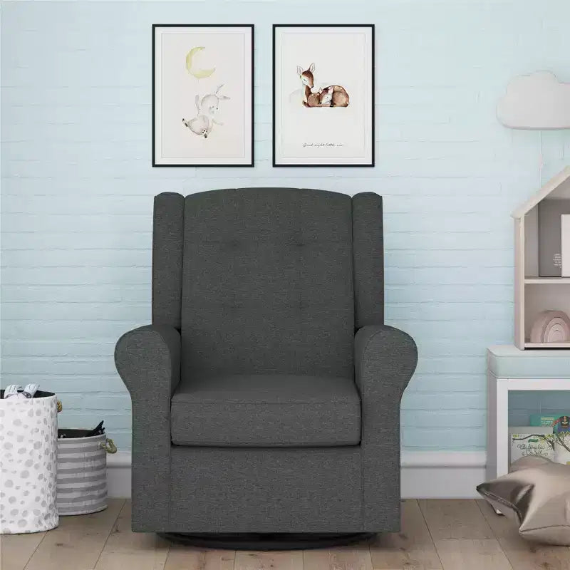 Sedia a dondolo Eden Nursery Tufted Wingback