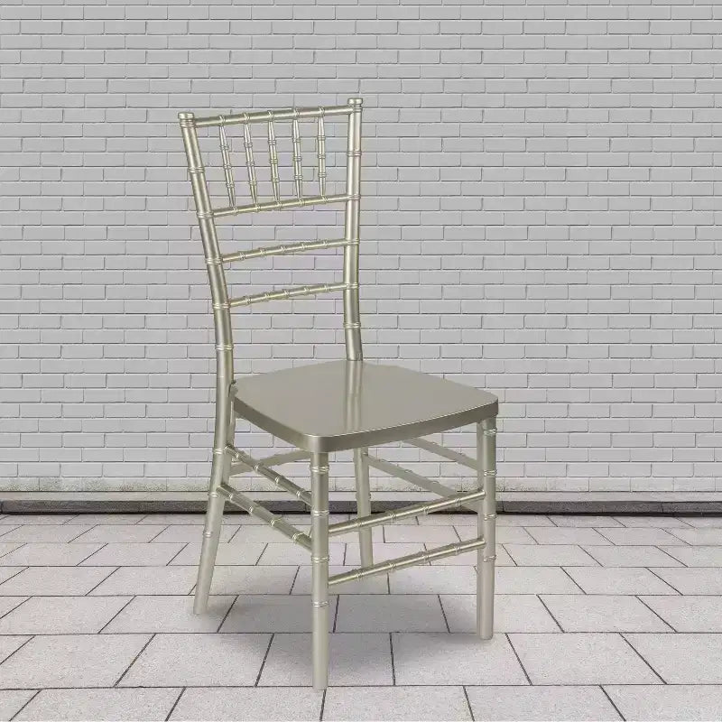 Sedia Chiavari impilabile in resina premium, confezione da 2 pezzi