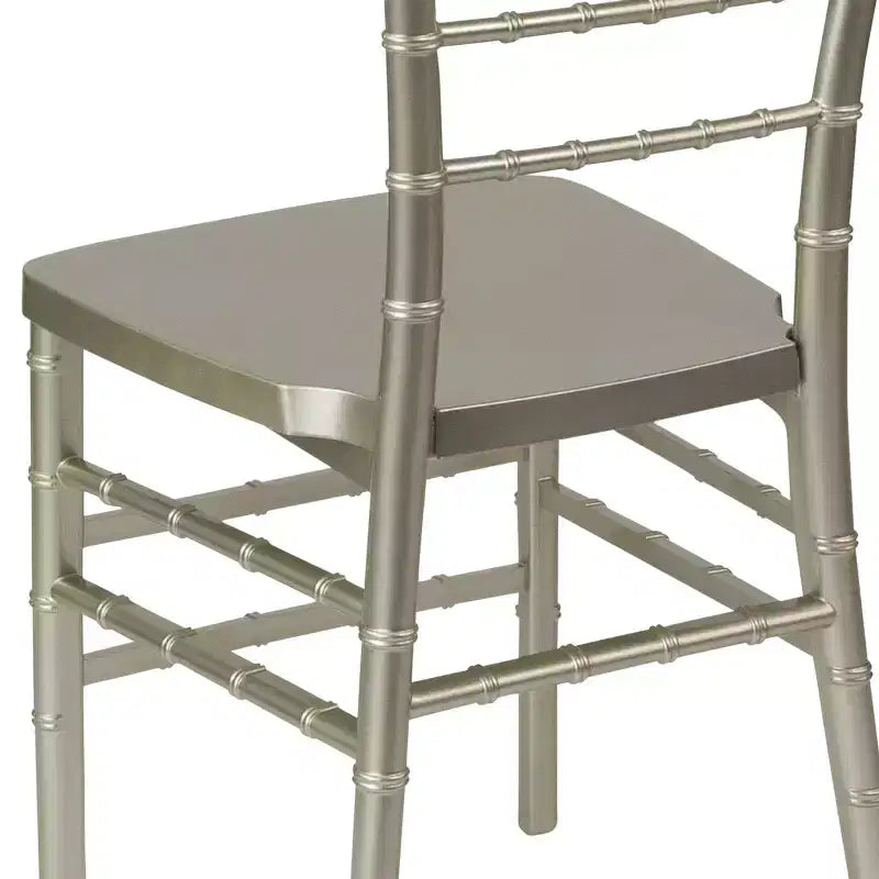 Sedia Chiavari impilabile in resina premium, confezione da 2 pezzi