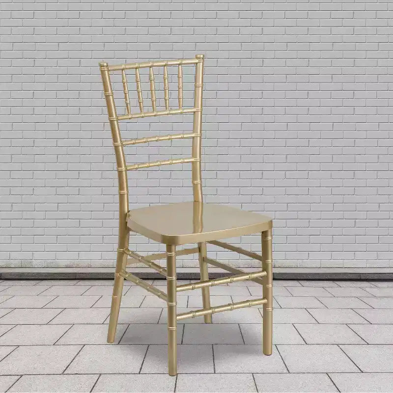Sedia Chiavari impilabile in resina premium, confezione da 2 pezzi