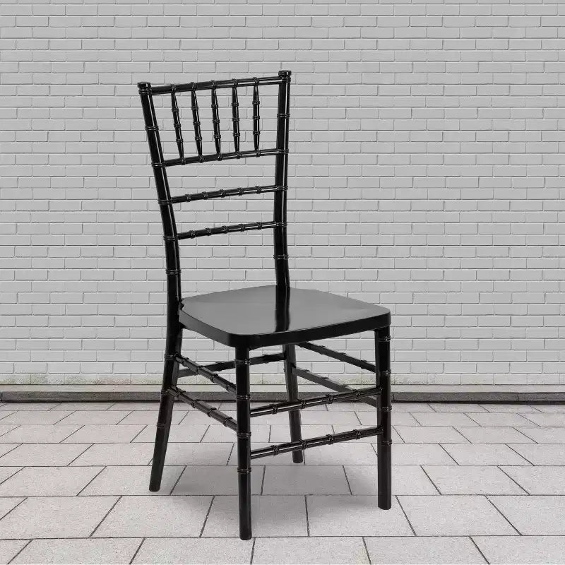 Sedia Chiavari impilabile in resina premium, confezione da 2 pezzi
