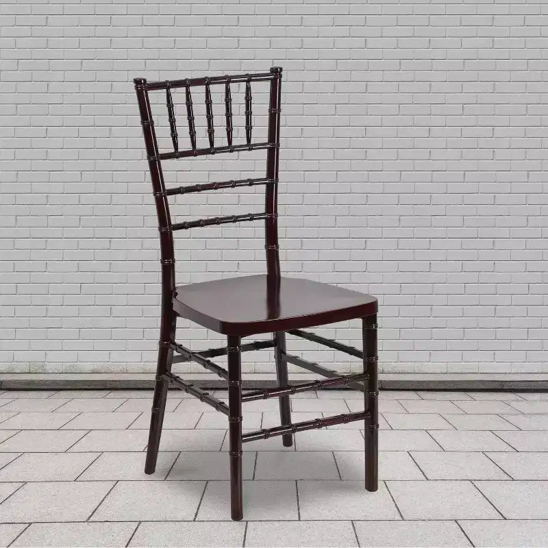 Sedia Chiavari impilabile in resina premium, confezione da 2 pezzi