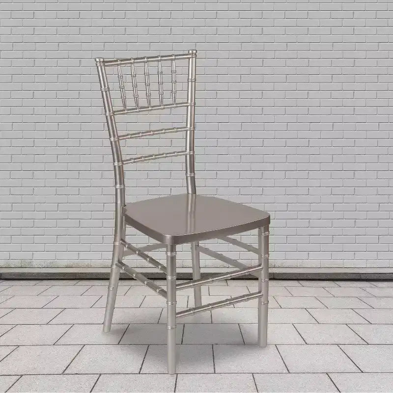Sedia Chiavari impilabile in resina premium, confezione da 2 pezzi