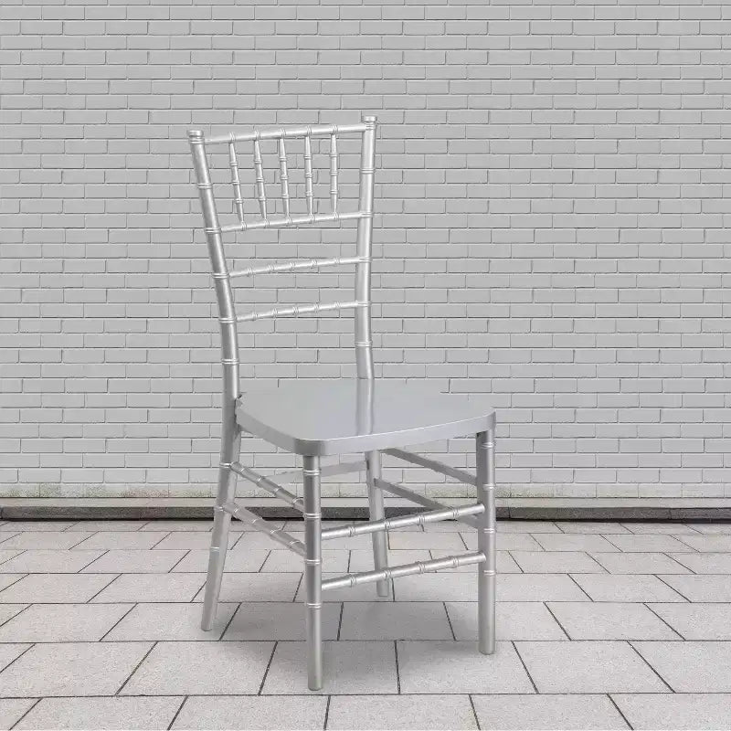 Sedia Chiavari impilabile in resina premium, confezione da 2 pezzi