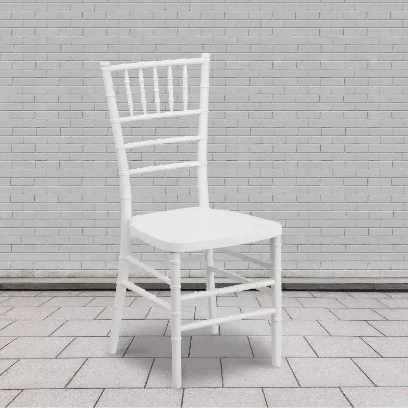 Sedia Chiavari impilabile in resina premium, confezione da 2 pezzi