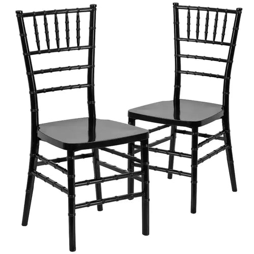 Sedia Chiavari impilabile in resina premium, confezione da 2 pezzi