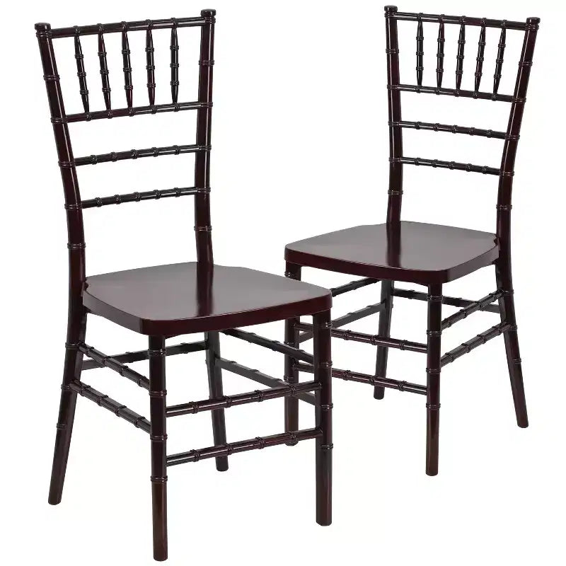 Sedia Chiavari impilabile in resina premium, confezione da 2 pezzi