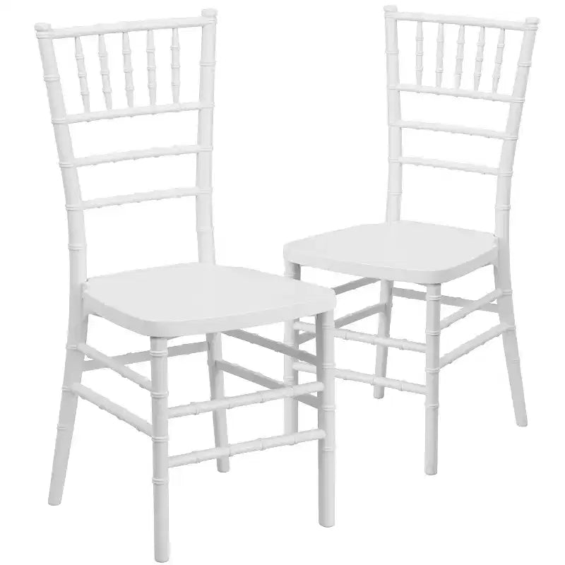 Sedia Chiavari impilabile in resina premium, confezione da 2 pezzi