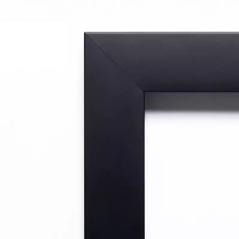 Specchio da parete per bagno Mezzanotte Black in legno senza smussatura
