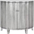 Rutherford Demilune Cabinet - AMH1516 - Silver - Safavieh Couture