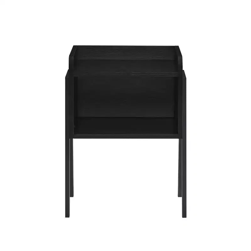 Kazuyo Mid-Century Modern Open Cubby Side Table - Danya B.
